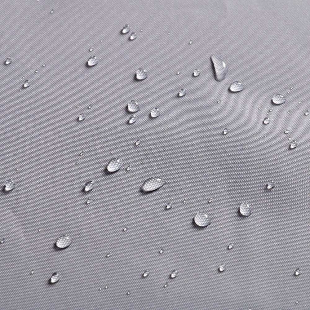EurCross Grey Shower Curtain Mould and Mildew Resistant,Water Resistant and Anti Mould Bathroom Extra Long Fabric Shower Curtain or Liner 180 x 210cm Drop with 12 White Plastic Hooks - Image 5