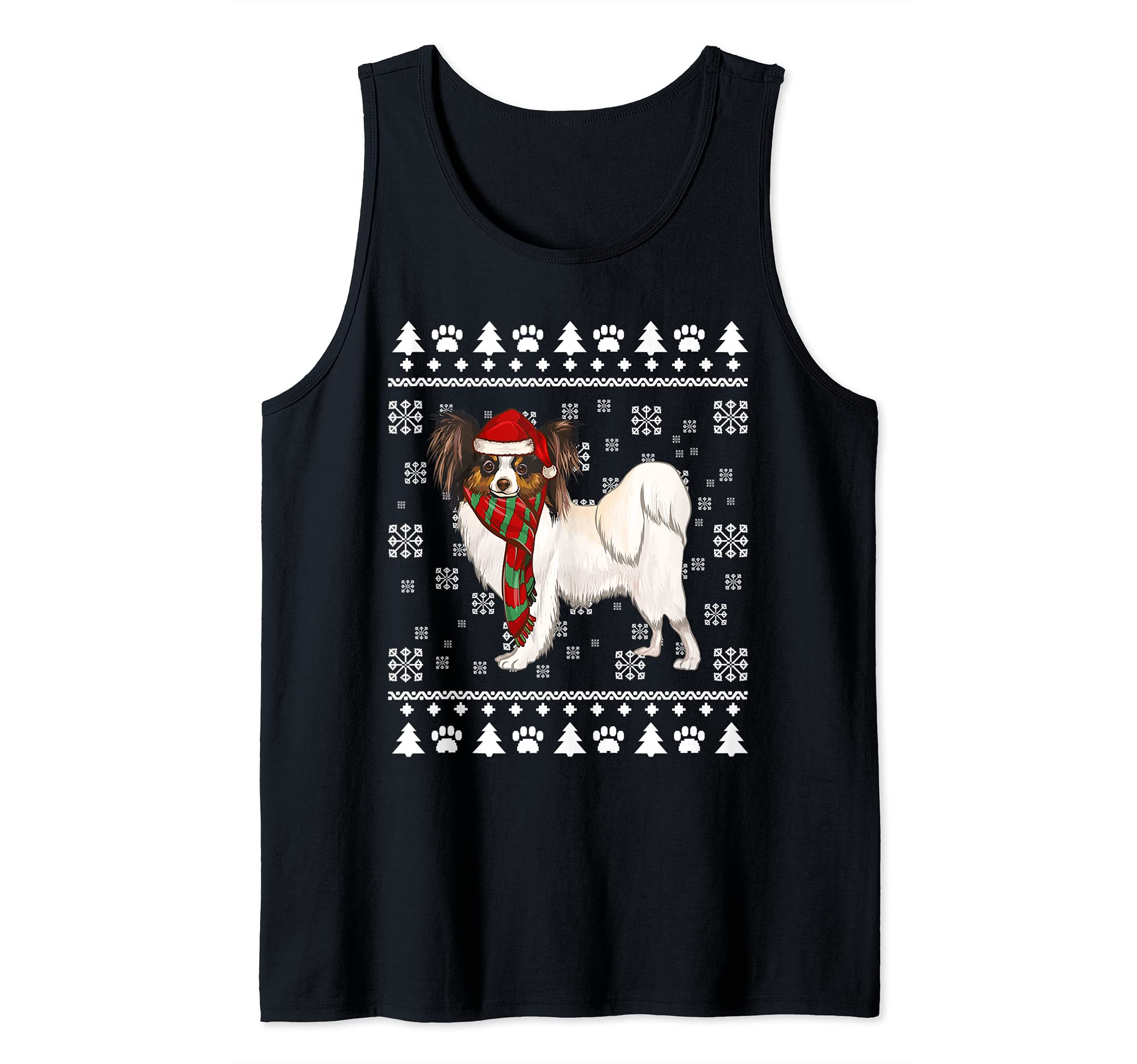 Soft Coated Wheaten Terrier Dog Santa Xmas Ugly Christmas Tank Top