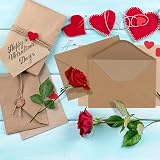 C6 Kraft Envelopes 114x162mm Pack of 50 Self Seal Brown Invitations Weddings view 5