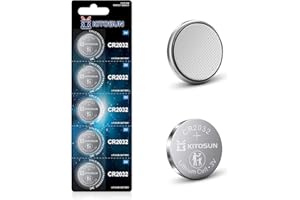 Kitosun CR2032 Batteries 3V Lithium Cell - Premium Coin Button Lithium Batteries for Car Key Fob Remote LED Light Candles Glu