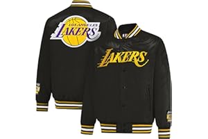 Ultra Game Mens NBA Official Smashing Records Satin Jacket