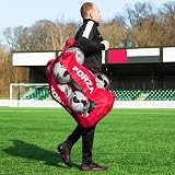 FORZA Premier Ball Carry Bag 12 Ball Capacity Red | Heavy Duty Equipment Holdall view 3