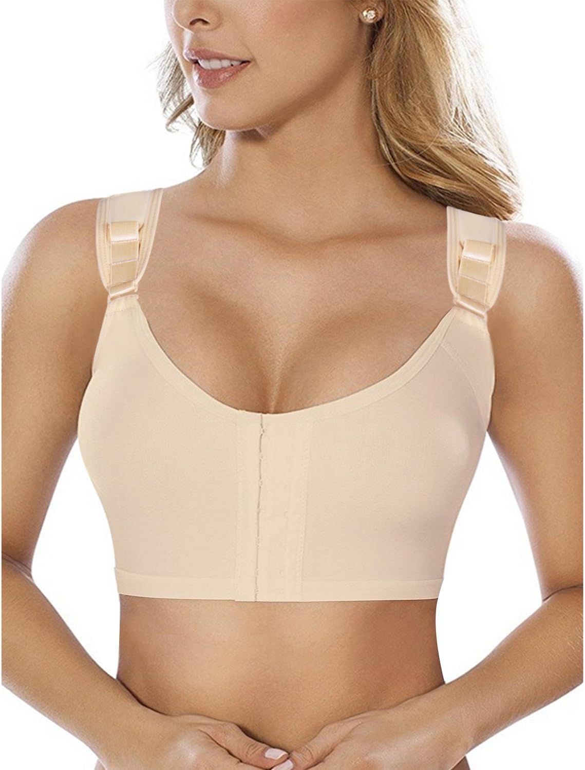 Kimikal Women Post-Surgery Front Closure Sports Bra