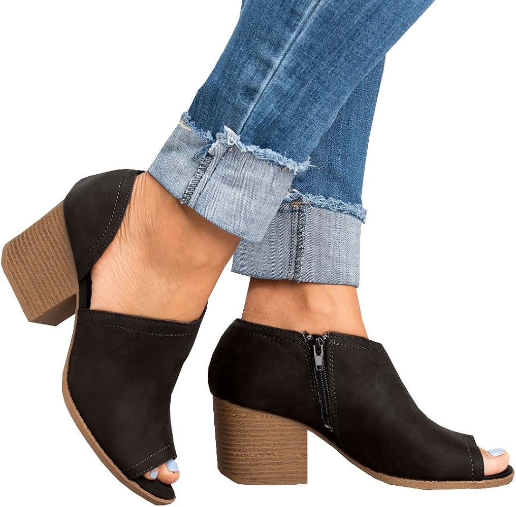 cut out flat booties