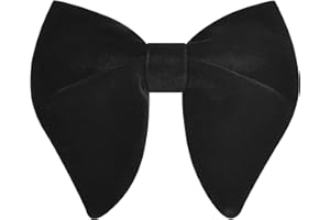 Branduce Velvet Bow Ties for Men Oversize Pre-tie Bowtie Tuxedo Bowties for Wedding