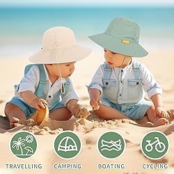 2-Pack Baby Sun Hat Kids Summer UPF 50+ Sun