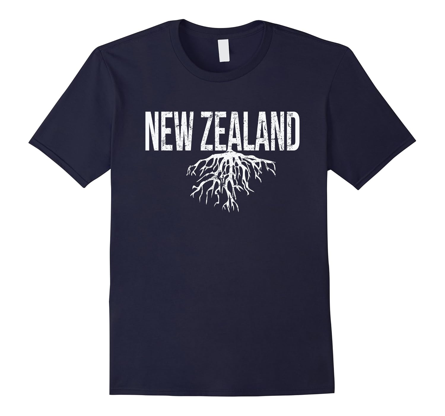 New Zealand Roots T-Shirt Distressed Design-ANZ