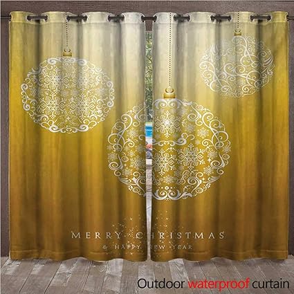 Amazon Com Blountdecor Christmas Grommet Top Curtain Merry Xmas