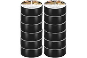 DPEI 12pcs Butyl Tape for Decking, 2" X 50' Black Synthetic Rubber Joist Tape, Waterproof, Fits Wood, Composite, etc.