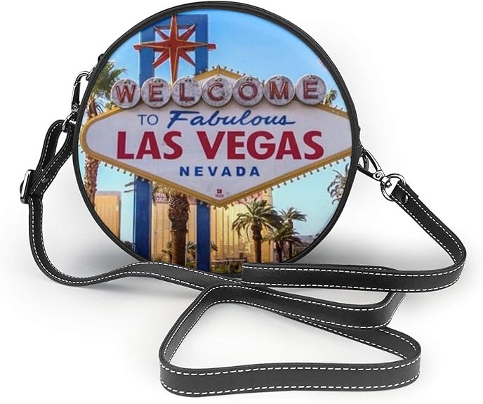 To Las Vegas Shoulder Bag Round Crossbody Leather Bag Handbags