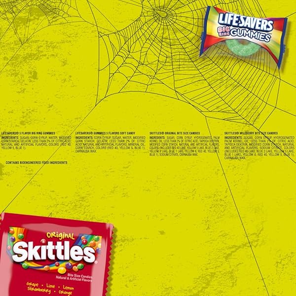 LIFE SAVERS GUMMIES & SKITTLES ORIGINAL & WILD BERRY VARIETY BAG, 35 PIECES