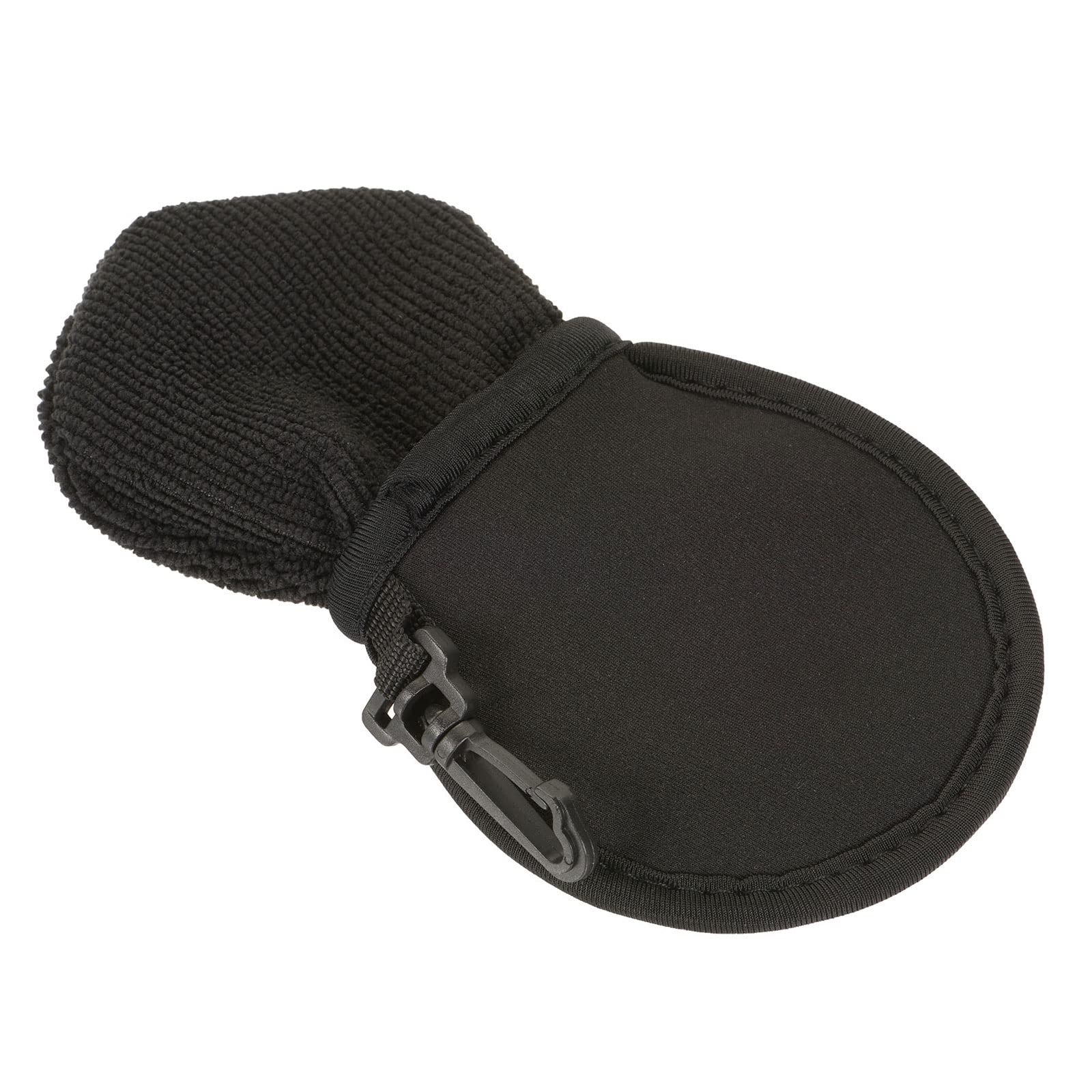 M METERXITY 1 Pack Gold Ball Washer - Golf Portable Cleaner Towel Pouch Pocket, Soft & Comfortable, Apply to Outdoor (Black)