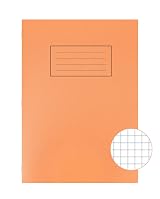 Silvine SV43514 Exercise Book Orange A4 5 mm Squares Pack of 10 view 2