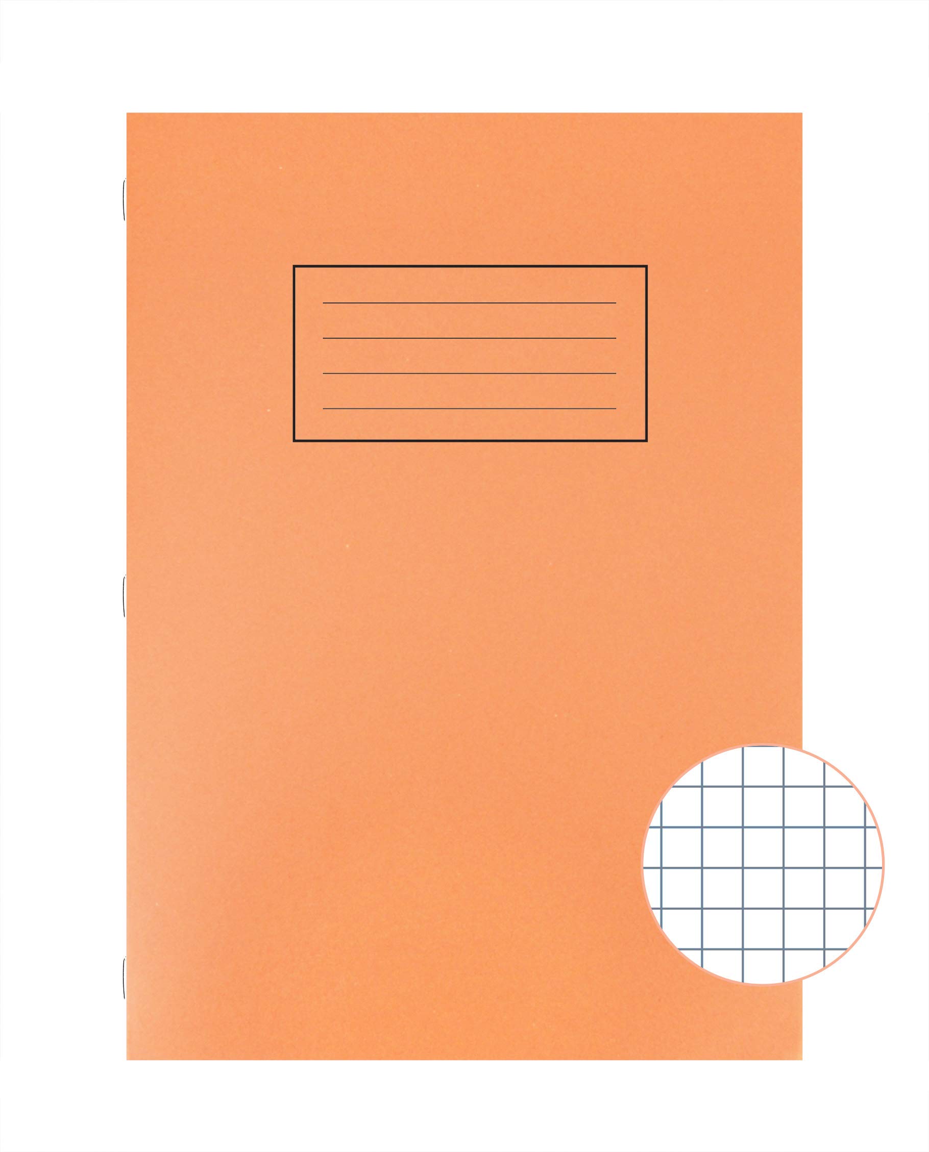 Silvine Exercise Book 5mm Square 75gsm 80 Pages A4 Orange Ref EX113 [Pack of 10]