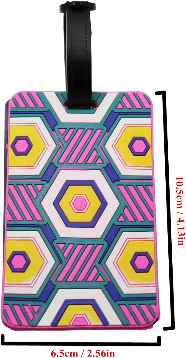  | LJY Travel Luggage Suitcase Labels ID Tags Business Card Holder, Set of 8 | Luggage Tags