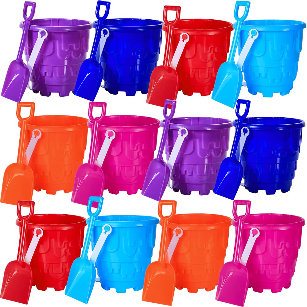 Mua Beach Sand Castle Buckets and Shovels Set, Includes 12 Shovels and