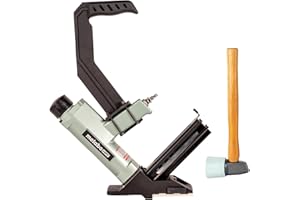 Metabo HPT 1/2 Inch 15.5 Gauge Staples / 16 Gauge Cleats 2-N-1 Crown Flooring Stapler | N5010ACM