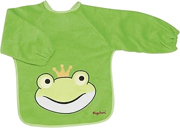 Playshoes 507136 - Ärmel-Lätzchen lang Arm, Froschkönig