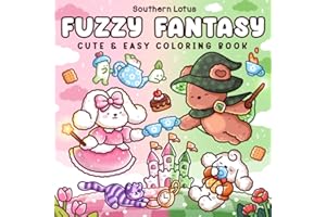 Fuzzy Fantasy: Coloring Book for Adults and Teens Featuring Adorable Animals in Magical and Dreamy Scenes for Stress Relief