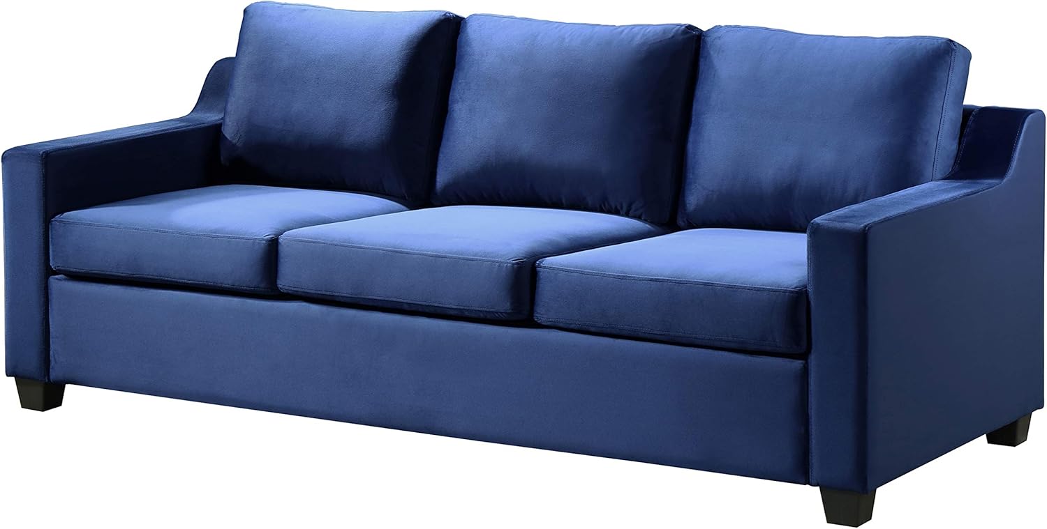 Glory Furniture Ashley , Navy Blue Sofa (2 Boxes), 32" H X