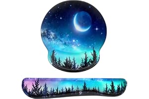 Dapesuom Keyboard Wrist Rest and Mouse Pad with Wrist Support, Cute Memory Foam Cushion for Keyboard and Mouse Set, Ergonomic