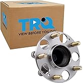 TRQ Rear Passenger Side Wheel Bearing & Hub Assembly with ABS Sensor Compatible with 2006-2015 Honda Civic