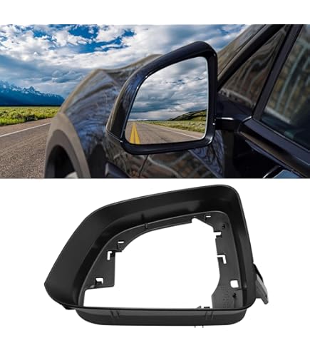 Spiegelrahmenhalter Für Tesla Model Y - Einfacher Austausch, ABS-Material, Schwarzes Design
