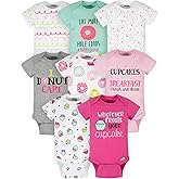 Onesies Brand baby-girls 8-pack Short Sleeve Mix & Match Bodysuits