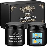 Birthday Gifts for Men,Fathers Day Gifts for Dad,Soy Wax Scented Candles with Humor Cards & Premium Packaging for Dad Grandpa Stepdad