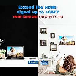 J-Tech Digital HDMI Extender 1080P 60Hz Over Single