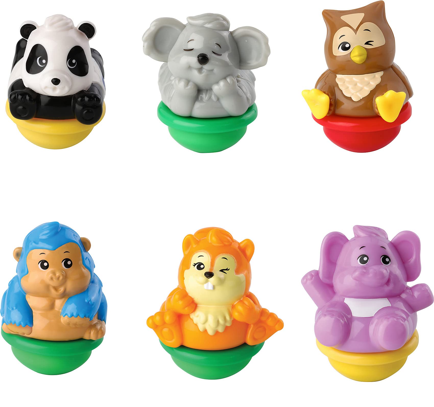Vtech ZoomiZooz 80-439004 Set of 6 Wild Animals, Baby Animals, Multi-Coloured