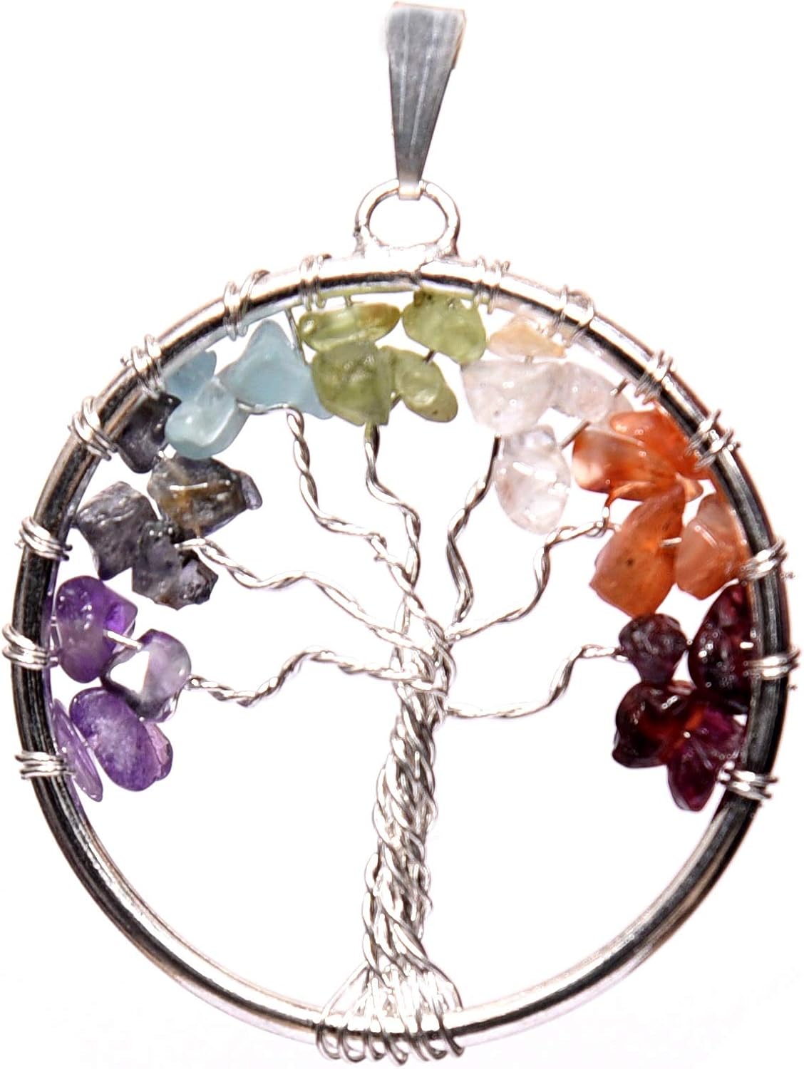 Crystals Healing Stones Seven Chakra Natural Healing Gemstone Bonsai feng Shui Christmas Money Crystal Tree of Life Good Luck Home Office Decor Spiritual Gift (Gold Wire 300 Beads) of 10-12 Inch: Home & Kitchen