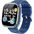 Kids Smart Watch Girls Boys - Smart Watch for Kids Game Watch Gifts for 4-12 Years Old with 15 Games Camera Alarm Video Music Player Pedometer Flashlight Birthday Gift Toys for Boys Girls (Navy Blue)