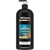 TRESemm&eacute; Smooth &amp; Silky Moisturizing Conditioner with Pump 39 oz | With Moroccan Argan Oil, For dry hair, Helps control frizz for frizzy hair, Light enough for daily use, conditioner with pump