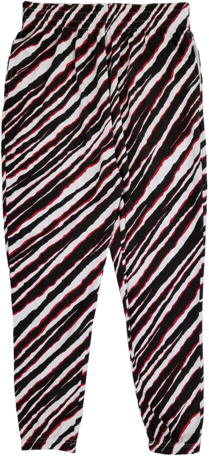 black and white striped pajama pants