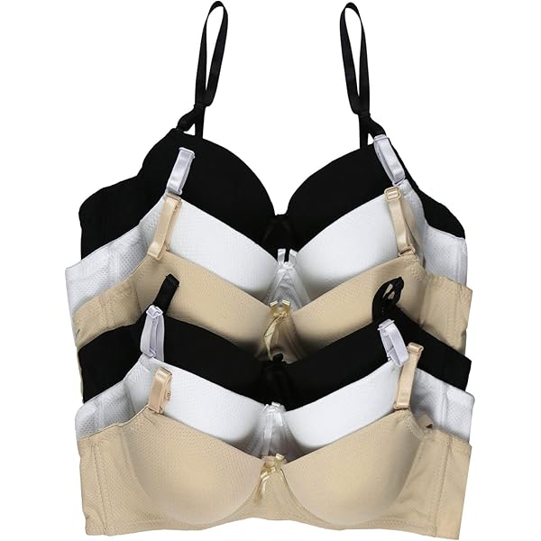 Amazon.com: ToBeInStyle Girl's Junior Pack of 6 A Cup Bras