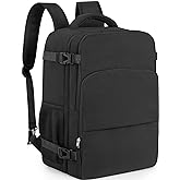 Snoffic Travel Backpack for Women Men,Travel Laptop Backpack w/USB Charging Port, Waterproof Travel Backpack Carry On Flight Approved,Weekender Business Hiking Bag,Laptop Backpack 17 inch