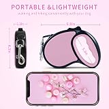 ANCOOLE Retractable Dog Lead 5M 16FT Pink, 360° Tangle-Free, Anti-Slip Grip view 2
