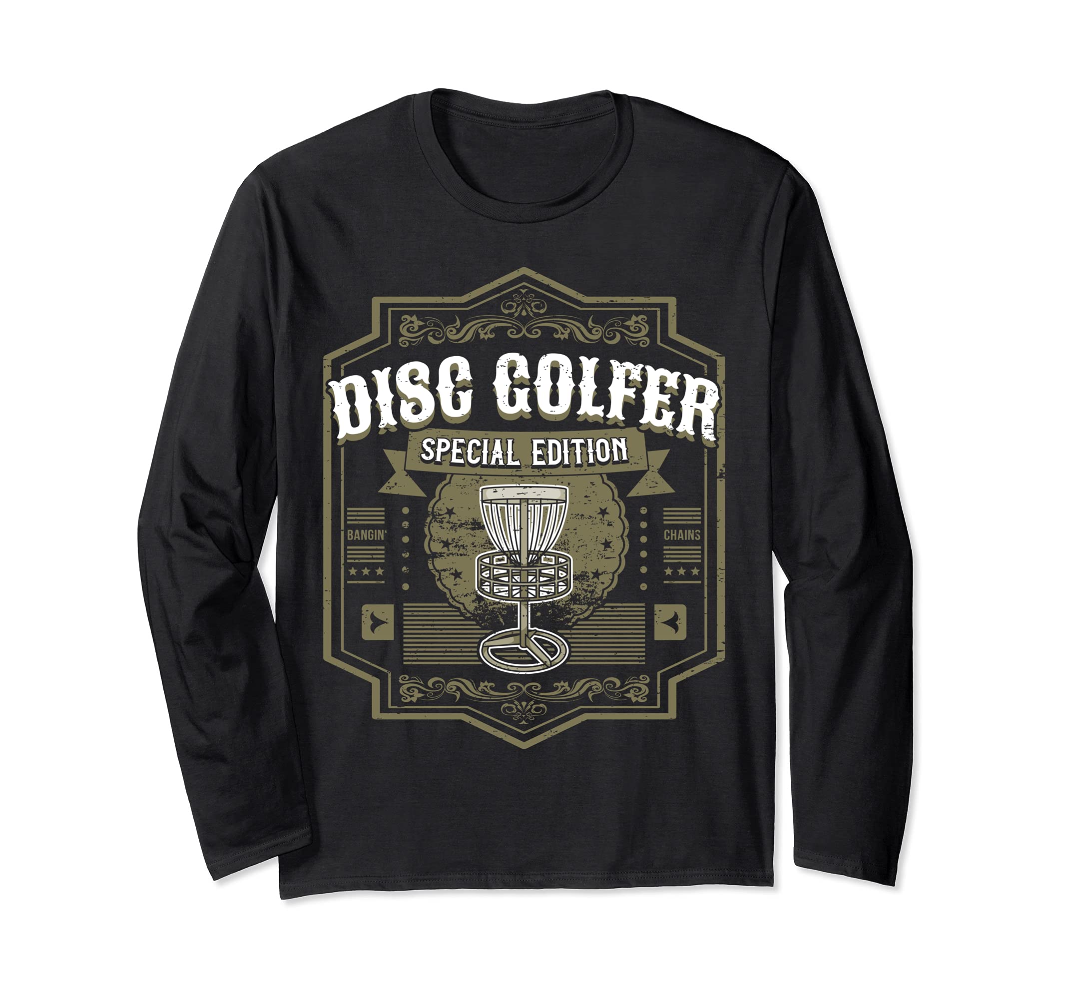 Cool Disc Golf Player Design I Disc Golfer Long Sleeve T-Shirt