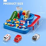 hahaland Kids Race Car Track 8 Obstacles No Batteries Educational 3 Years view 3