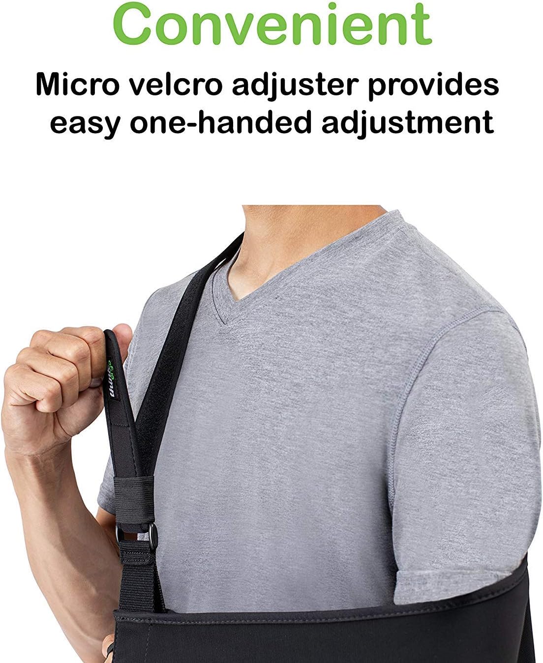 Think Ergo Arm Sling Sport - Lightweight, Breathable, Ergonomically Designed Medical Sling for Broken & Fractured Bones - Adjustable Arm, Shoulder & Rotator Cuff Support (Adult): Industrial & Scientific