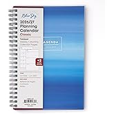 Blue Sky 2026-2027 Weekly &amp; Monthly Academic Planner Calendar 5"x8" Chanson | July 2026 - June 2027, Flexible Cover, Wirebound, Laminated Tabs, Academic Year