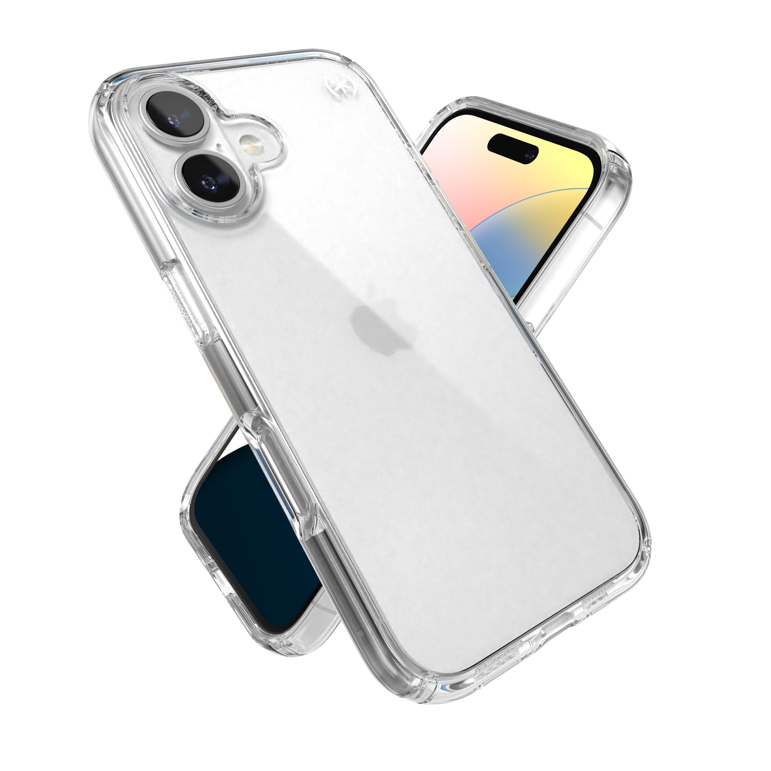 Speck Presidio Perfect Clear iPhone 16 Case - Slim Phone Case