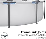 Bestway BW56416GB-21 12 ft Steel Pro Round Frame Pool with Filter Pump view 4