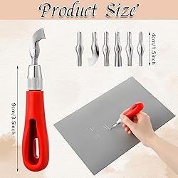 Moinchore 5 Pcs Soft Linoleum Carving Block and 1