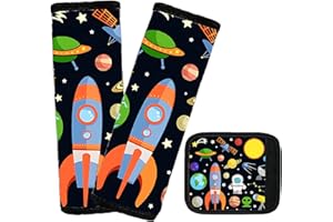 Yangbliss Car Seat Shoulder Strap Pads Carseat Strap Pad for Babies,Kids Soft Cushion ComfortSeat Strap Covers for Stroller，High Chair,Bogg Bag for Car Accessories (Uniserve)