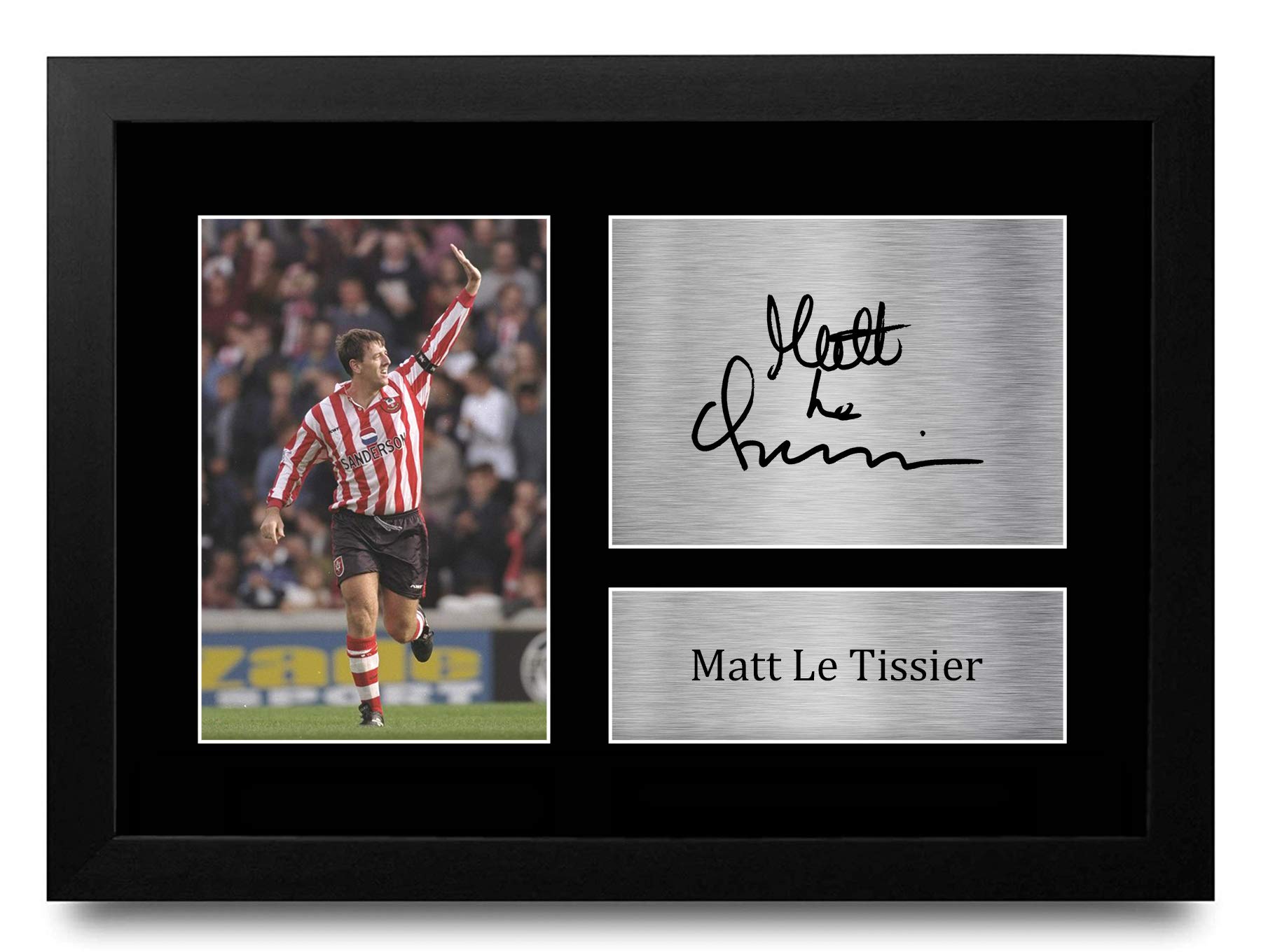 HWC Trading FR A4 Matt Le Tissier Southampton Gifts Printed Signed Autograph Picture for Fans and Supporters - A4 Framed