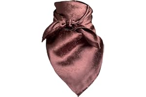 Wyoming Traders Jacquard Cowboy Wild Rag 100% Silk Scarf Bandana L 34.5" and XL 42"