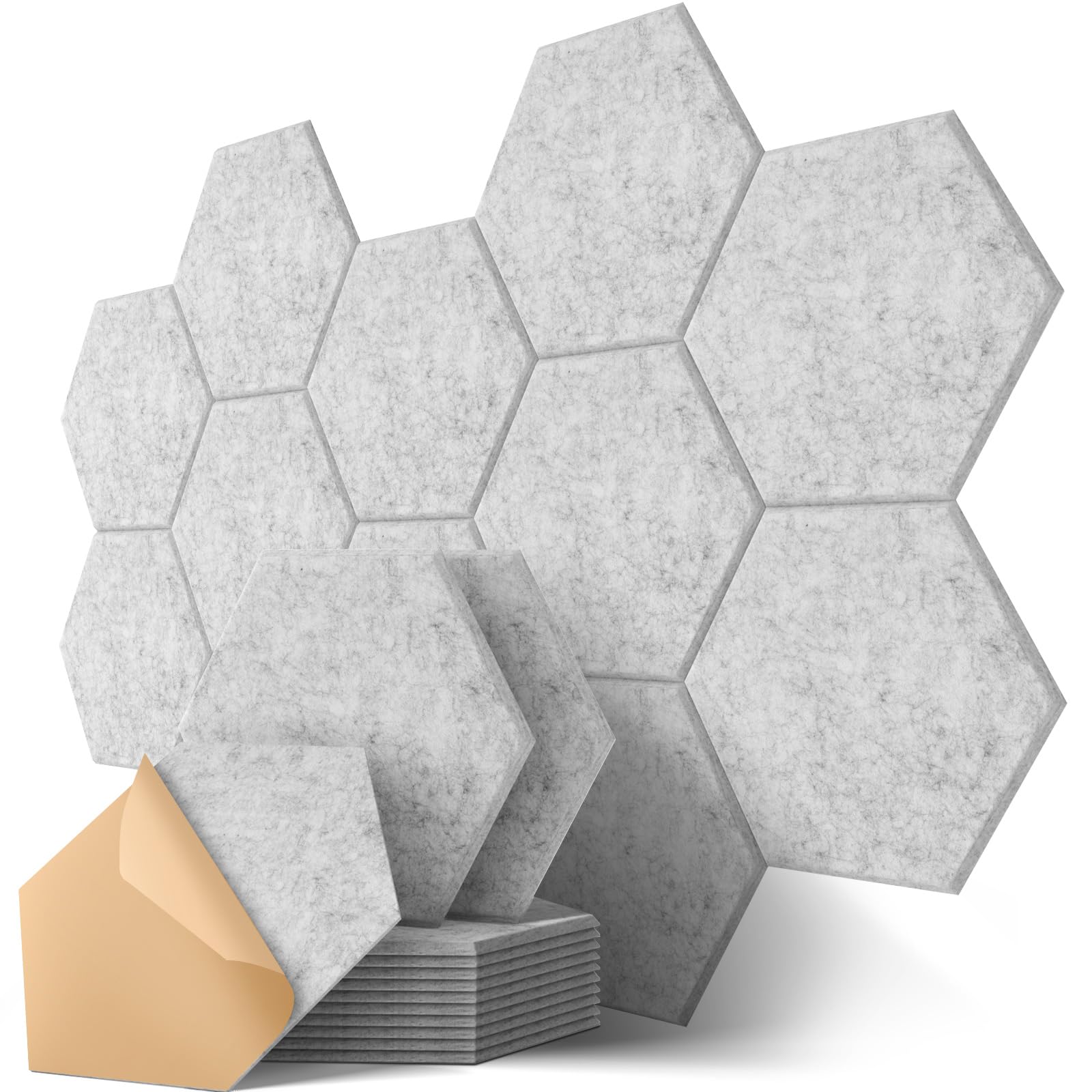 Mua Hexagon Acoustic Panels, Kuchoow Soundproof Wall Panels Self ...