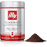 illy Classico Ground Drip Coffee, Medium Roast, Classic Roast with Notes Of Chocolate & Caramel, 100% Arabica Coffee, No Pres